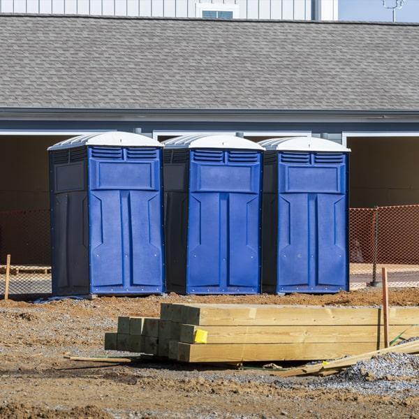 Heavy-duty construction site porta potty in Weatherford, Texas